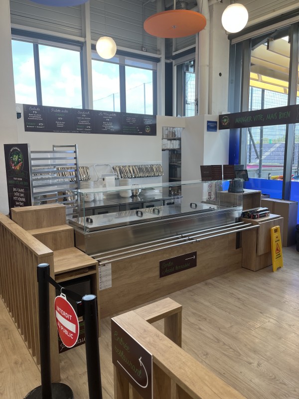 Avancement de notre projet de resto dans le Décathlon de La Garde 