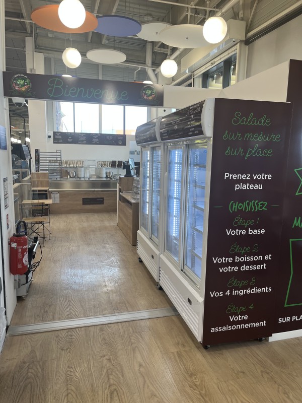 Avancement de notre projet de resto dans le Décathlon de La Garde 